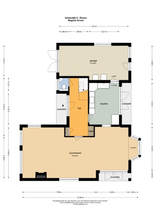 Floorplan - Achterdijk 8, 3161 EC Rhoon