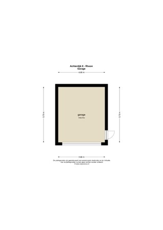 Floorplan - Achterdijk 8, 3161 EC Rhoon