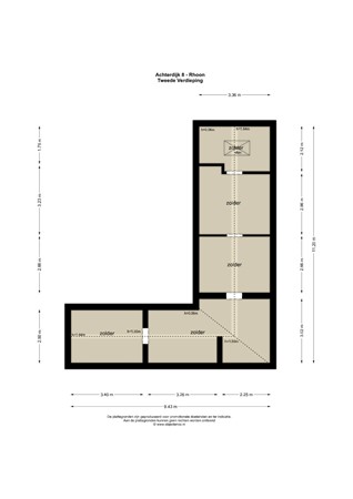 Floorplan - Achterdijk 8, 3161 EC Rhoon