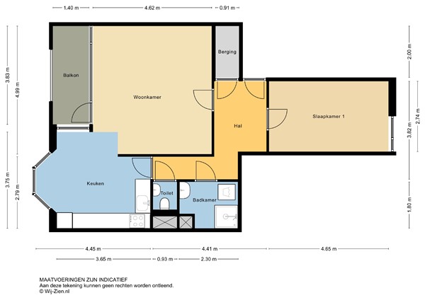 Floorplan - Jufferkade 49, 3011 VW Rotterdam