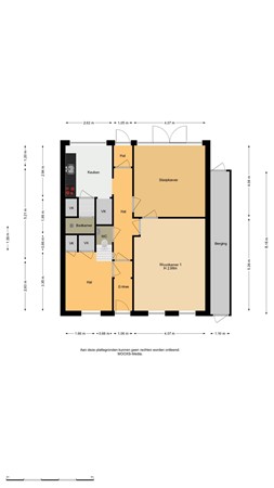 Floorplan - Zestienhovensekade 148, 3043 KV Rotterdam