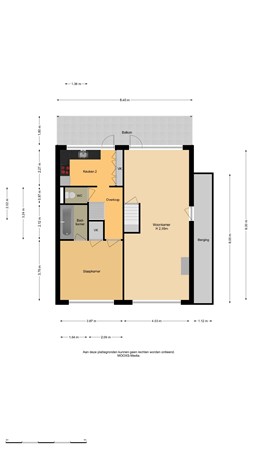 Floorplan - Zestienhovensekade 148, 3043 KV Rotterdam