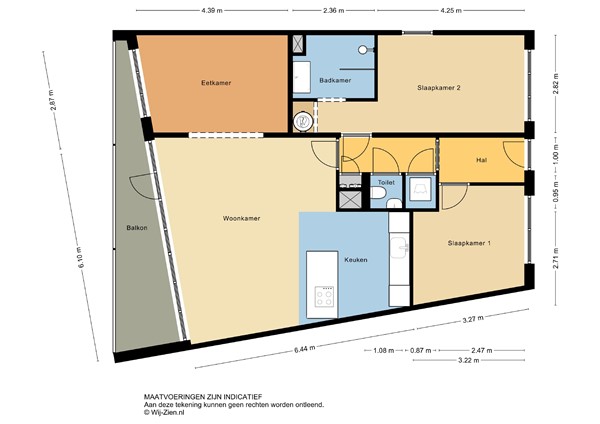 Floorplan - Veeartsweg 49, 3117 ZZ Schiedam