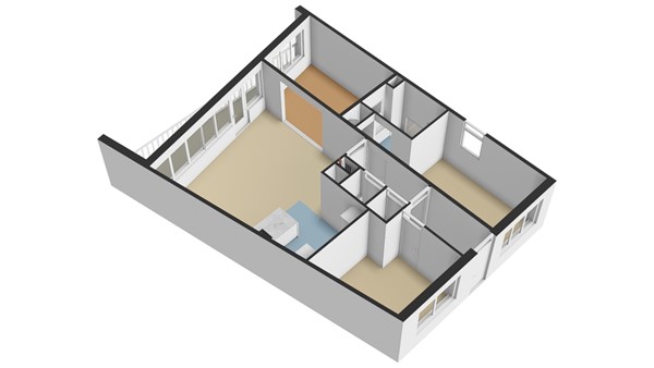 Floorplan - Veeartsweg 49, 3117 ZZ Schiedam