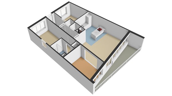 Floorplan - Veeartsweg 49, 3117 ZZ Schiedam