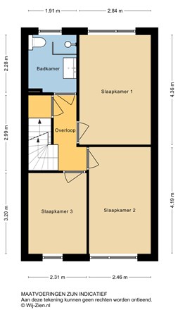 Floorplan - Lodenvloer 35, 2614 HD Delft