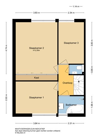 Floorplan - Ghijseland 163, 3161 VL Rhoon