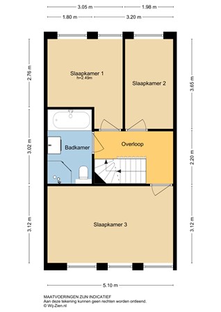 Floorplan - Jan van Almondestraat 52, 3176 VA Poortugaal