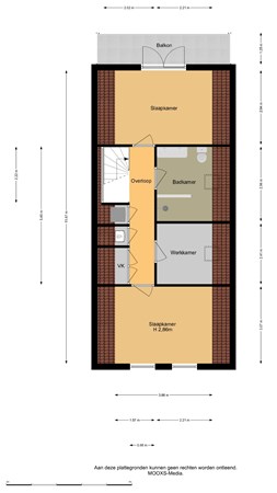 Floorplan - Rodenrijsestraat 26A02, 3037 NH Rotterdam
