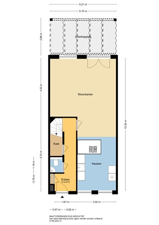 Floorplan - Brederostraat 32, 3131 WC Vlaardingen