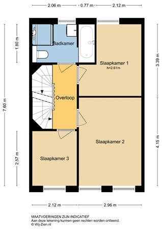Floorplan - Brederostraat 32, 3131 WC Vlaardingen