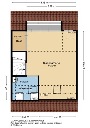 Floorplan - Brederostraat 32, 3131 WC Vlaardingen