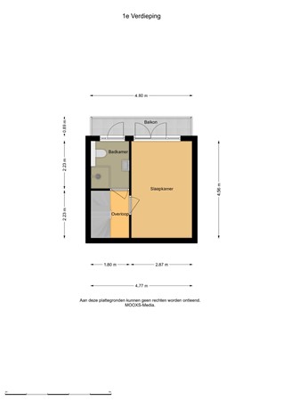 Floorplan - Engelsestraat 28A01, 3028 CH Rotterdam