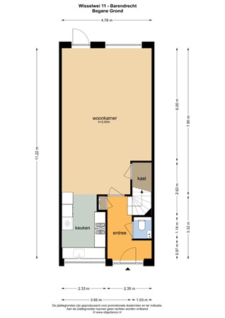 Floorplan - Wisselwei 11, 2992 ZE Barendrecht