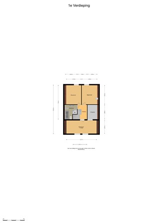 Floorplan - Voordijk 497, 2993 BE Barendrecht