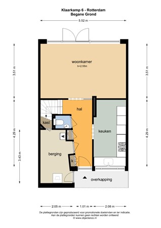 Floorplan - Klaarkamp 6, 3085 ST Rotterdam