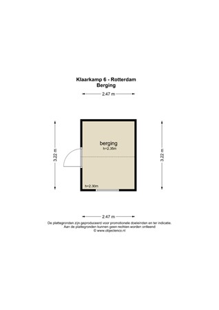 Floorplan - Klaarkamp 6, 3085 ST Rotterdam
