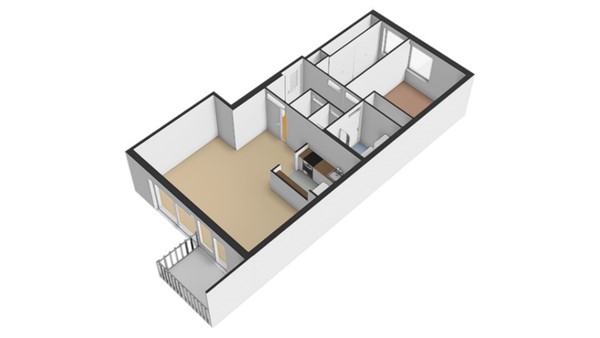 Floorplan - Ravelstraat 66, 3161 WE Rhoon