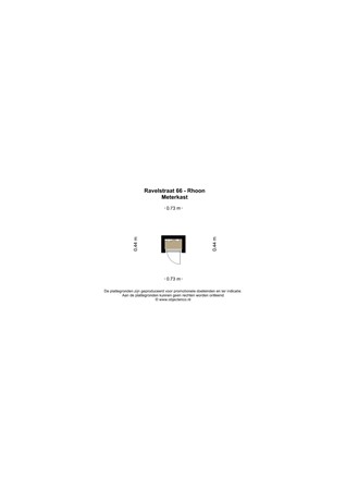 Floorplan - Ravelstraat 66, 3161 WE Rhoon