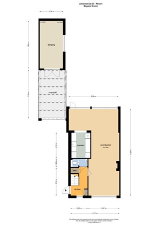 Floorplan - Julianastraat 23, 3161 AJ Rhoon