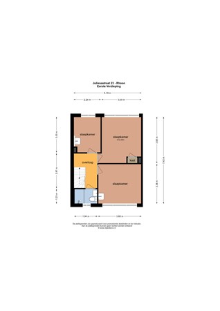 Floorplan - Julianastraat 23, 3161 AJ Rhoon