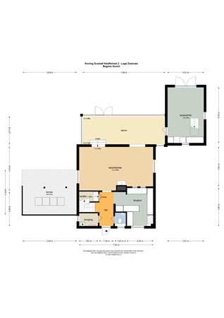 Floorplan - Koning Gustaaf Adolfstraat 2, 4926 CE Lage Zwaluwe