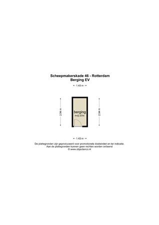 Floorplan - Scheepmakerskade 46, 3011 VX Rotterdam