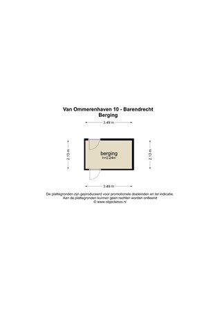 Floorplan - Van Ommerenhaven 10, 2993 EG Barendrecht