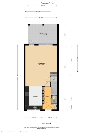 Floorplan - Goudzoeker 21, 3162 XE Rhoon