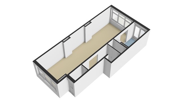 Floorplan - Groene Hilledijk 386A, 3075 ED Rotterdam