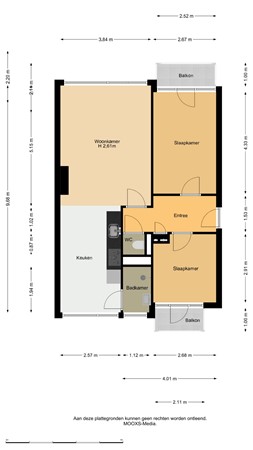 Floorplan - Wilbertoord 253, 3079 JS Rotterdam