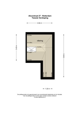 Floorplan - Alcorstraat 27, 3089 PB Rotterdam