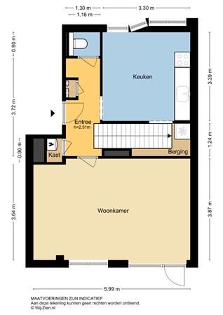 Floorplan - Belgischestraat 26A, 3028 TG Rotterdam