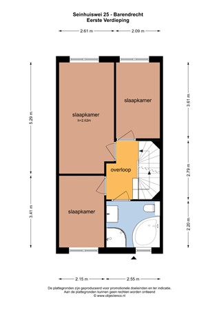 Floorplan - Seinhuiswei 25, 2992 ZG Barendrecht