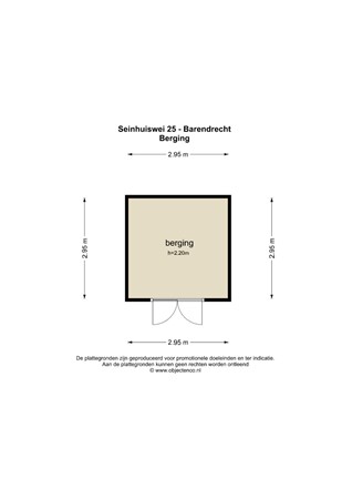 Floorplan - Seinhuiswei 25, 2992 ZG Barendrecht