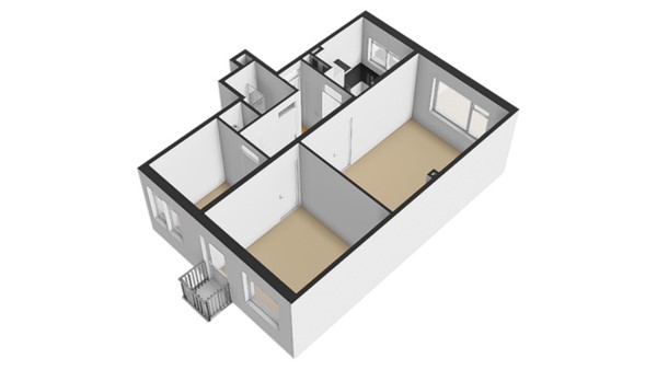 Floorplan - Klaverstraat 136C, 3083 VN Rotterdam
