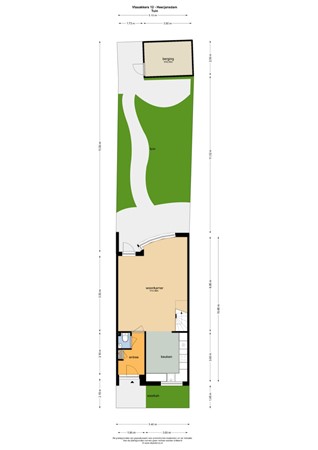 Floorplan - Vlasakkers 12, 2995 AV Heerjansdam
