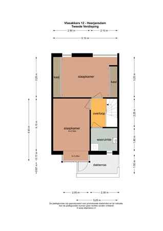 Floorplan - Vlasakkers 12, 2995 AV Heerjansdam