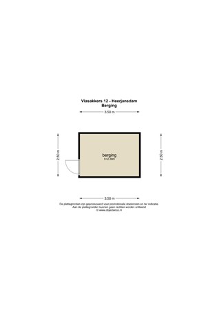 Floorplan - Vlasakkers 12, 2995 AV Heerjansdam