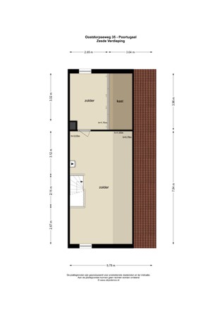 Floorplan - Oostdorpseweg 35, 3176 PL Poortugaal