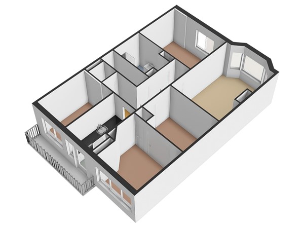 Floorplan - De Genestetlaan 79, 2522 LB The Hague