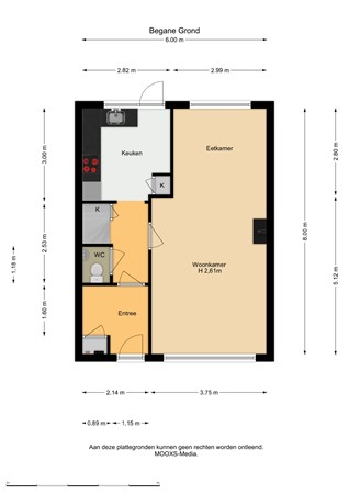 Floorplan - Kikkerveen 152, 3205 XE Spijkenisse