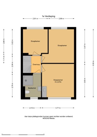 Floorplan - Kikkerveen 152, 3205 XE Spijkenisse
