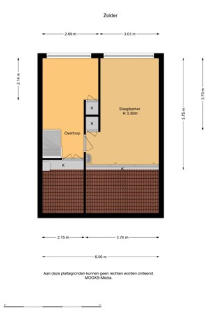 Floorplan - Kikkerveen 152, 3205 XE Spijkenisse