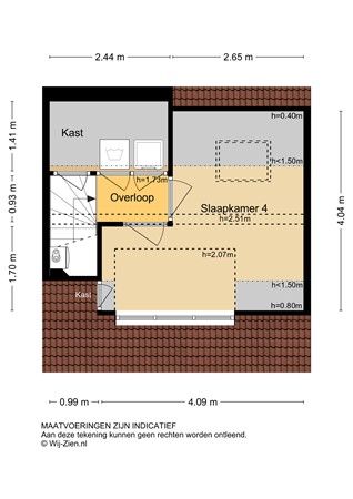 Floorplan - Brahmsstraat 65, 2992 EC Barendrecht