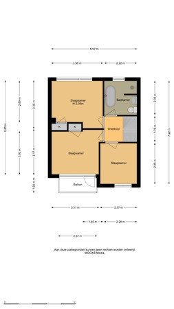 Floorplan - Graaf Lodewijkstraat 14, 2991 BE Barendrecht