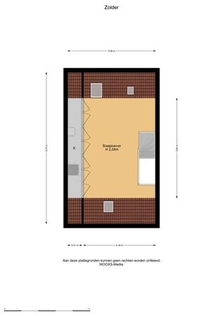 Floorplan - Goudzoeker 22, 3162 XE Rhoon