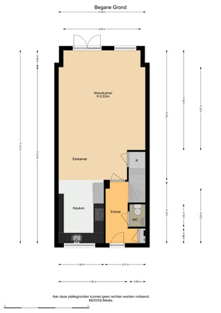 Floorplan - Goudzoeker 22, 3162 XE Rhoon