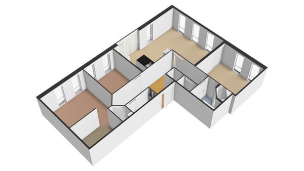 Floorplan - Sint-Jobsweg 22J, 3024 EJ Rotterdam