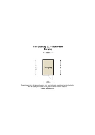 Floorplan - Sint-Jobsweg 22J, 3024 EJ Rotterdam